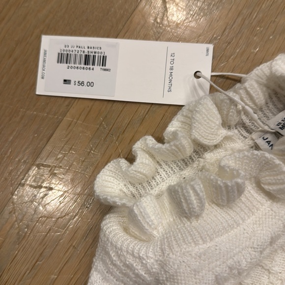 Janie and Jack The Heights White Sweater Top - Picture 7 of 8